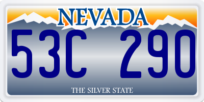 NV license plate 53C290