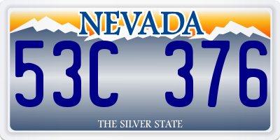NV license plate 53C376