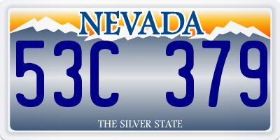 NV license plate 53C379