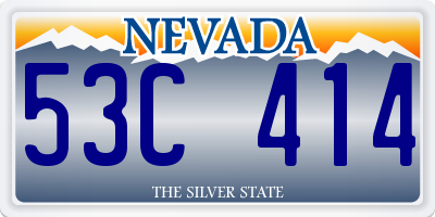 NV license plate 53C414