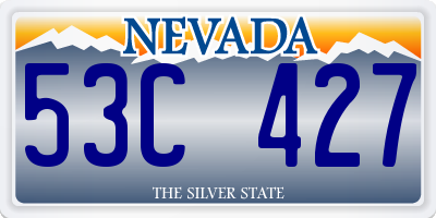 NV license plate 53C427