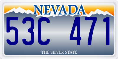 NV license plate 53C471