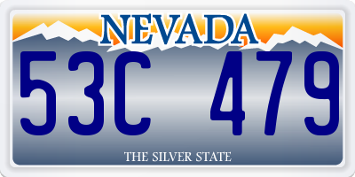 NV license plate 53C479