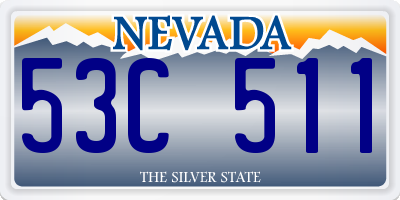 NV license plate 53C511