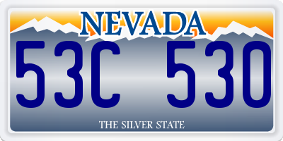 NV license plate 53C530