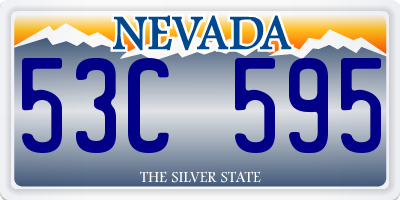 NV license plate 53C595