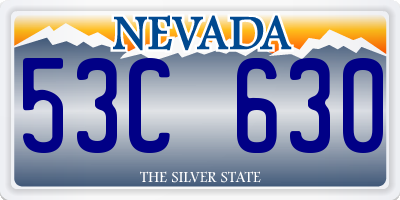 NV license plate 53C630