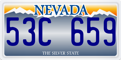 NV license plate 53C659