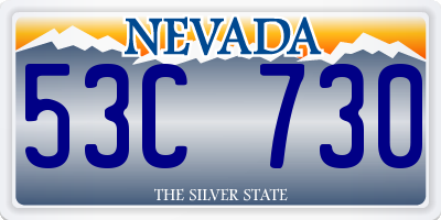 NV license plate 53C730