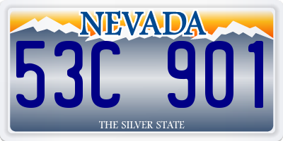 NV license plate 53C901