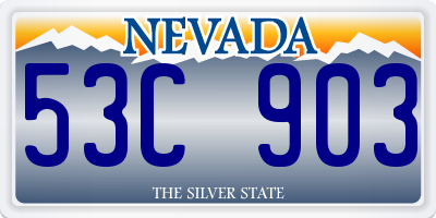 NV license plate 53C903