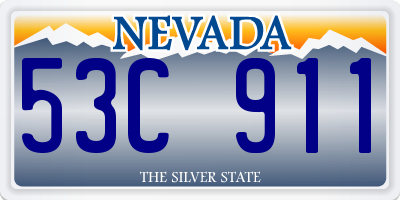 NV license plate 53C911