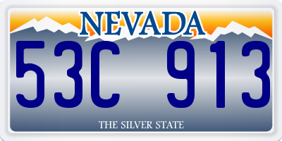 NV license plate 53C913