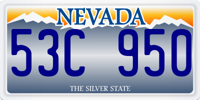 NV license plate 53C950