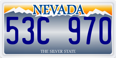 NV license plate 53C970