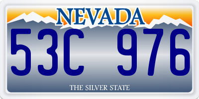 NV license plate 53C976