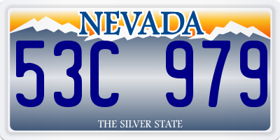 NV license plate 53C979