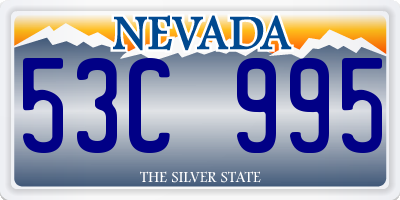 NV license plate 53C995