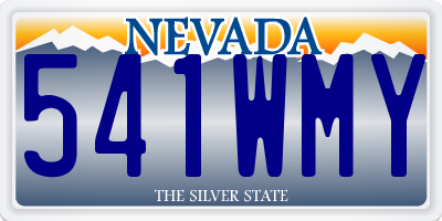NV license plate 541WMY