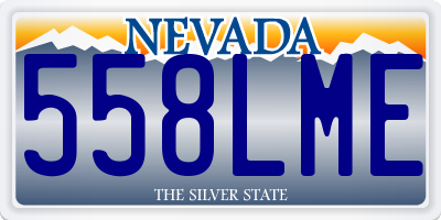 NV license plate 558LME