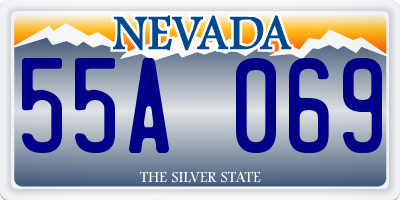 NV license plate 55A069