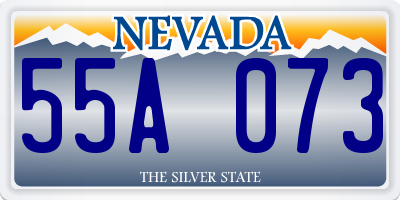 NV license plate 55A073