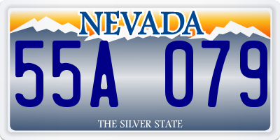 NV license plate 55A079