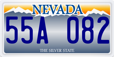 NV license plate 55A082