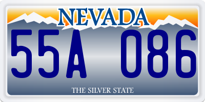 NV license plate 55A086