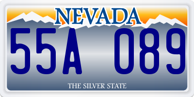 NV license plate 55A089