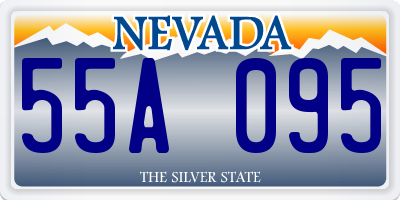 NV license plate 55A095