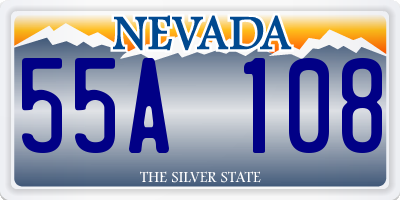 NV license plate 55A108
