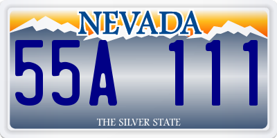 NV license plate 55A111