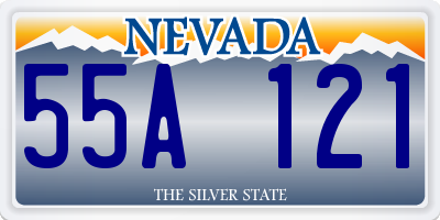 NV license plate 55A121