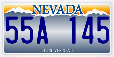 NV license plate 55A145