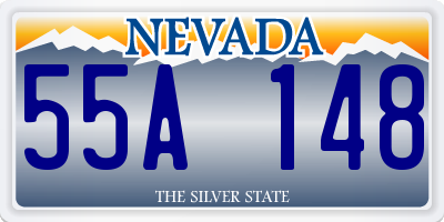 NV license plate 55A148