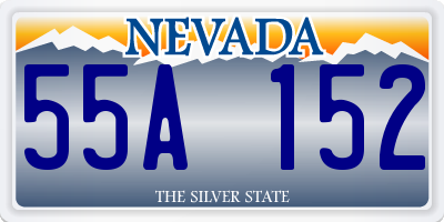 NV license plate 55A152