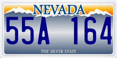 NV license plate 55A164