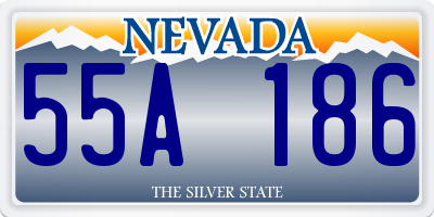 NV license plate 55A186