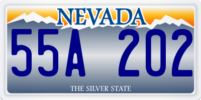 NV license plate 55A202