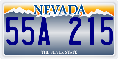 NV license plate 55A215