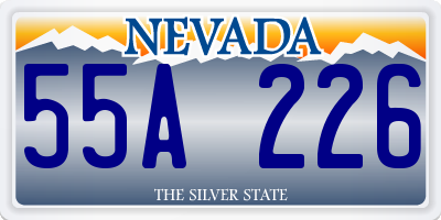 NV license plate 55A226