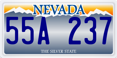 NV license plate 55A237