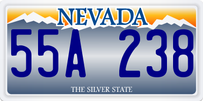 NV license plate 55A238