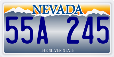 NV license plate 55A245