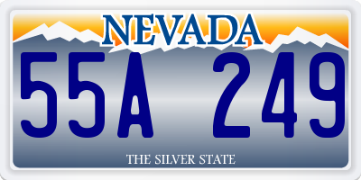 NV license plate 55A249