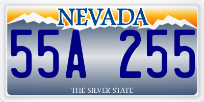 NV license plate 55A255