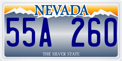 NV license plate 55A260