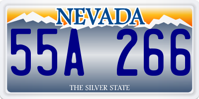 NV license plate 55A266