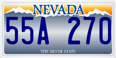 NV license plate 55A270